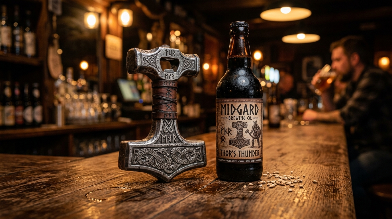 Abridor de Botellas Martillo Mjolnir de Thor