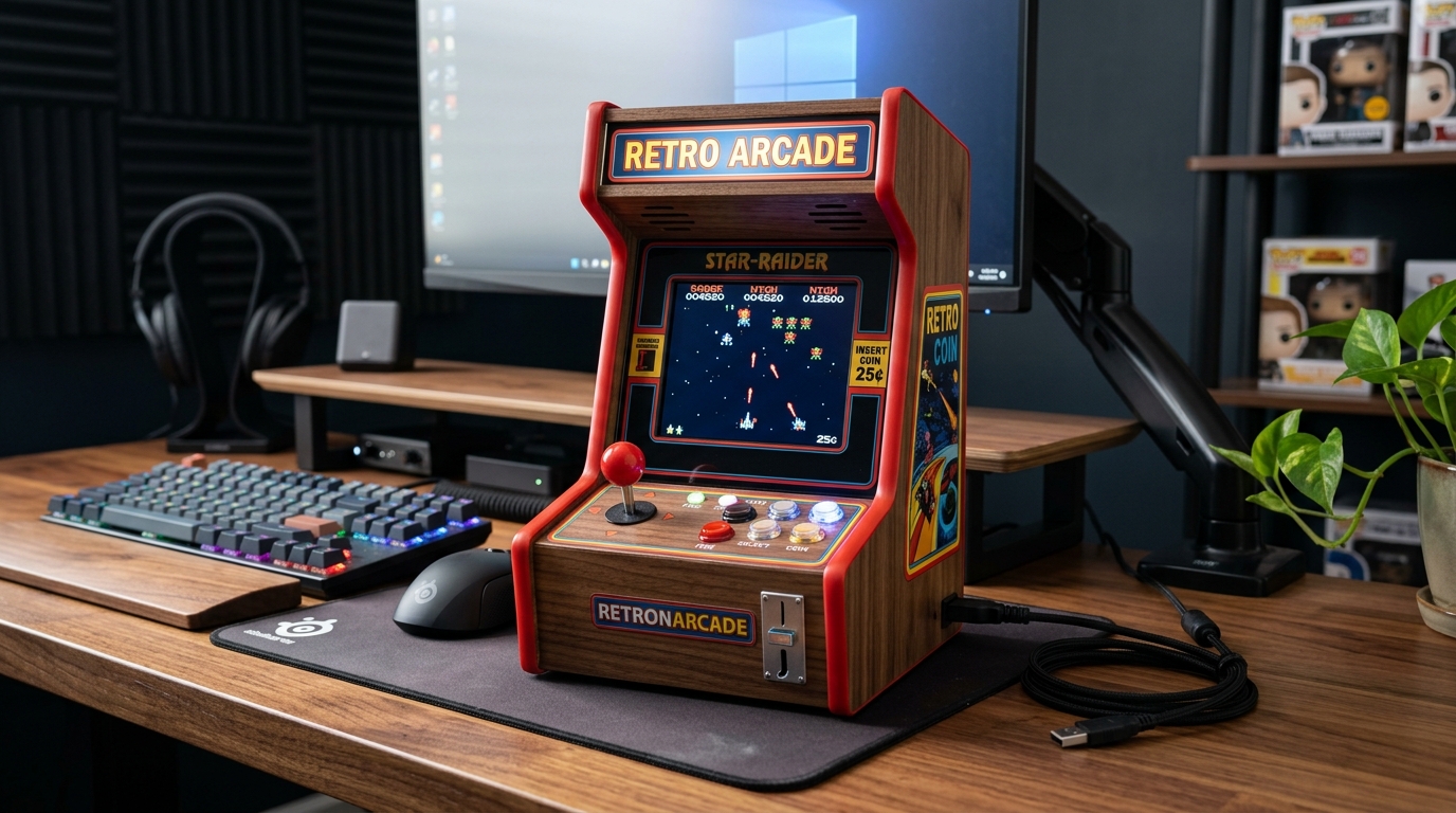 Mini Máquina Arcade Portátil con 300 Juegos 16-Bit