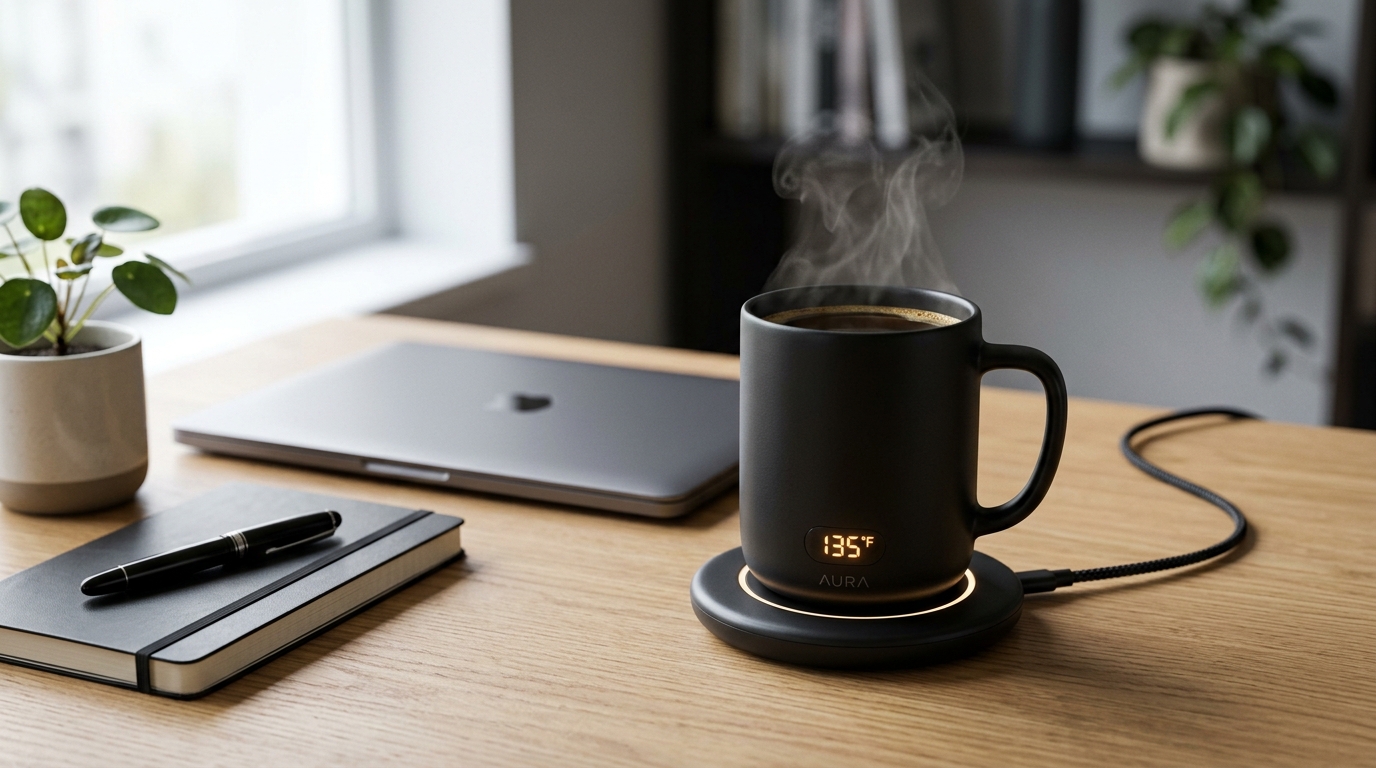 Taza Térmica Inteligente con Base Calefactora